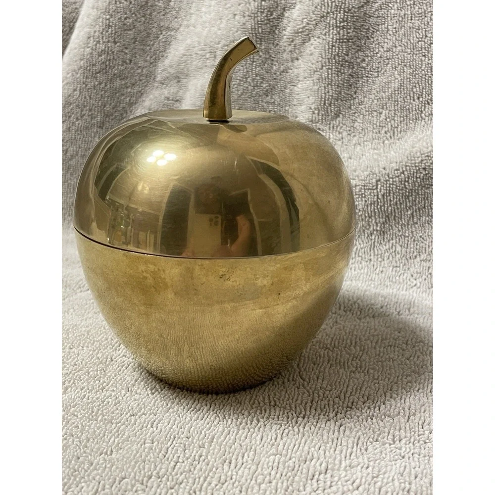 Beautiful Brass‎ Apple Trinket Box